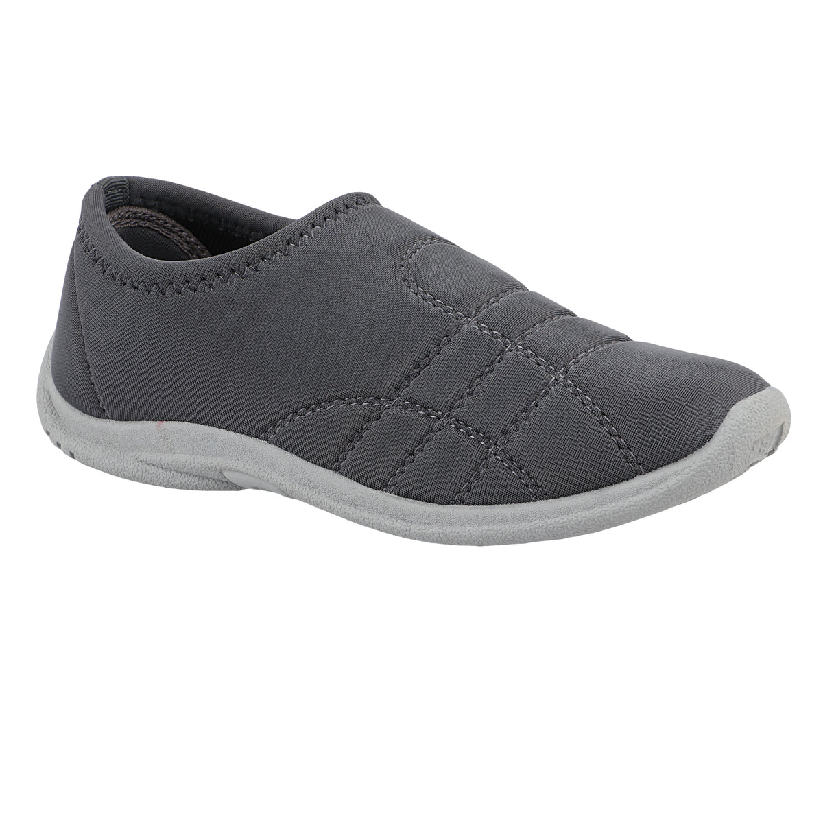 FUEL Comfort-05 Lightweight & Breathable Lycra Upper with Cushioned Footbed Casual Slip-On Shoes for Women's (Grey)