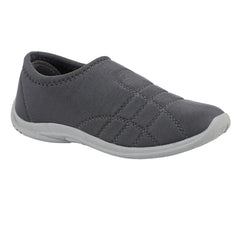 FUEL Comfort-05 Lightweight & Breathable Lycra Upper with Cushioned Footbed Casual Slip-On Shoes for Women's (Grey)