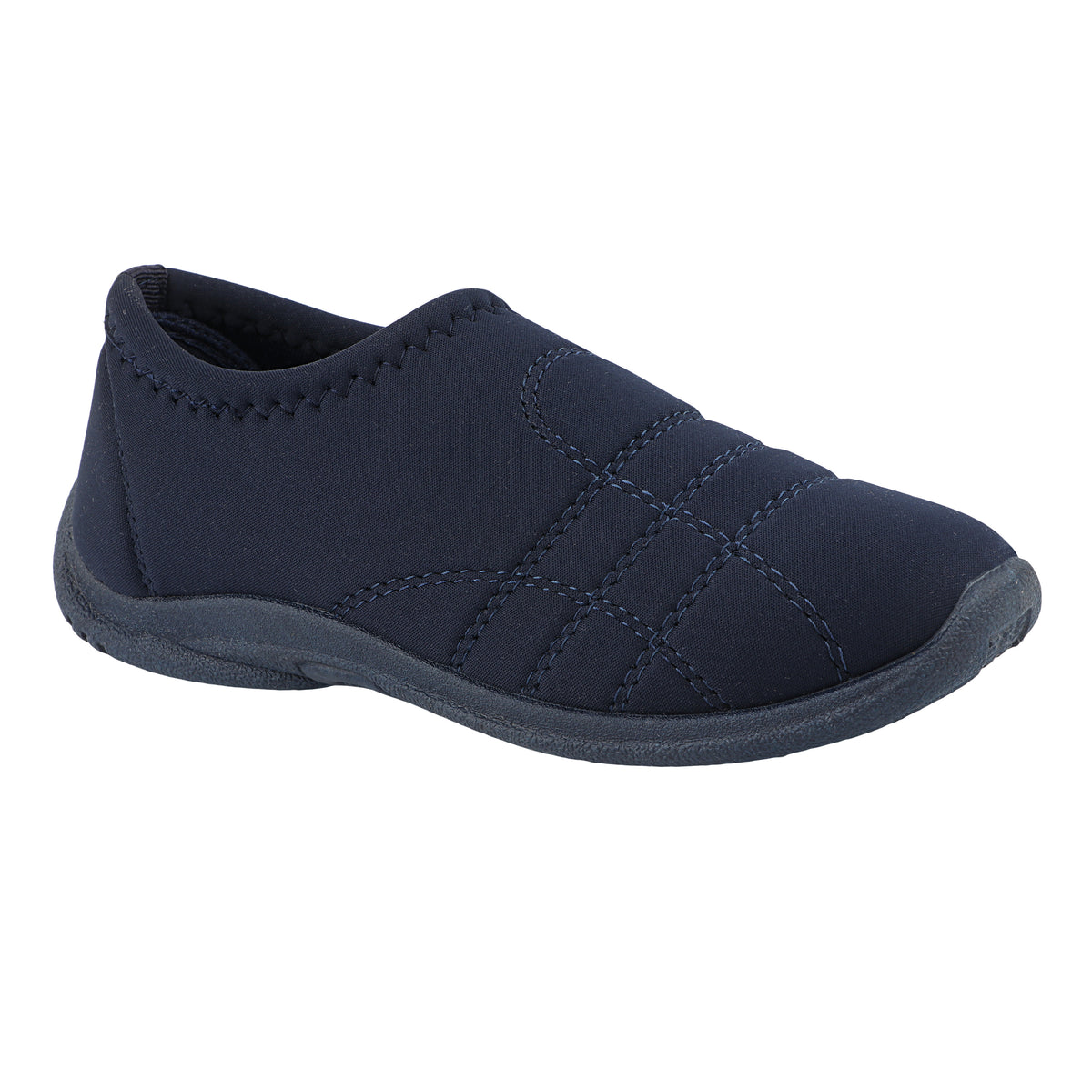 FUEL Comfort-05 Lightweight & Breathable Lycra Upper with Cushioned Footbed Casual Slip-On Shoes for Women's (Navy)