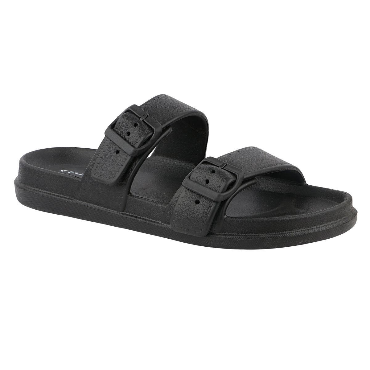 FUEL Aura Lightweight & Anti-Slip with Cushioned Footbed and Flexible Durable Slipper for Men's (Black)