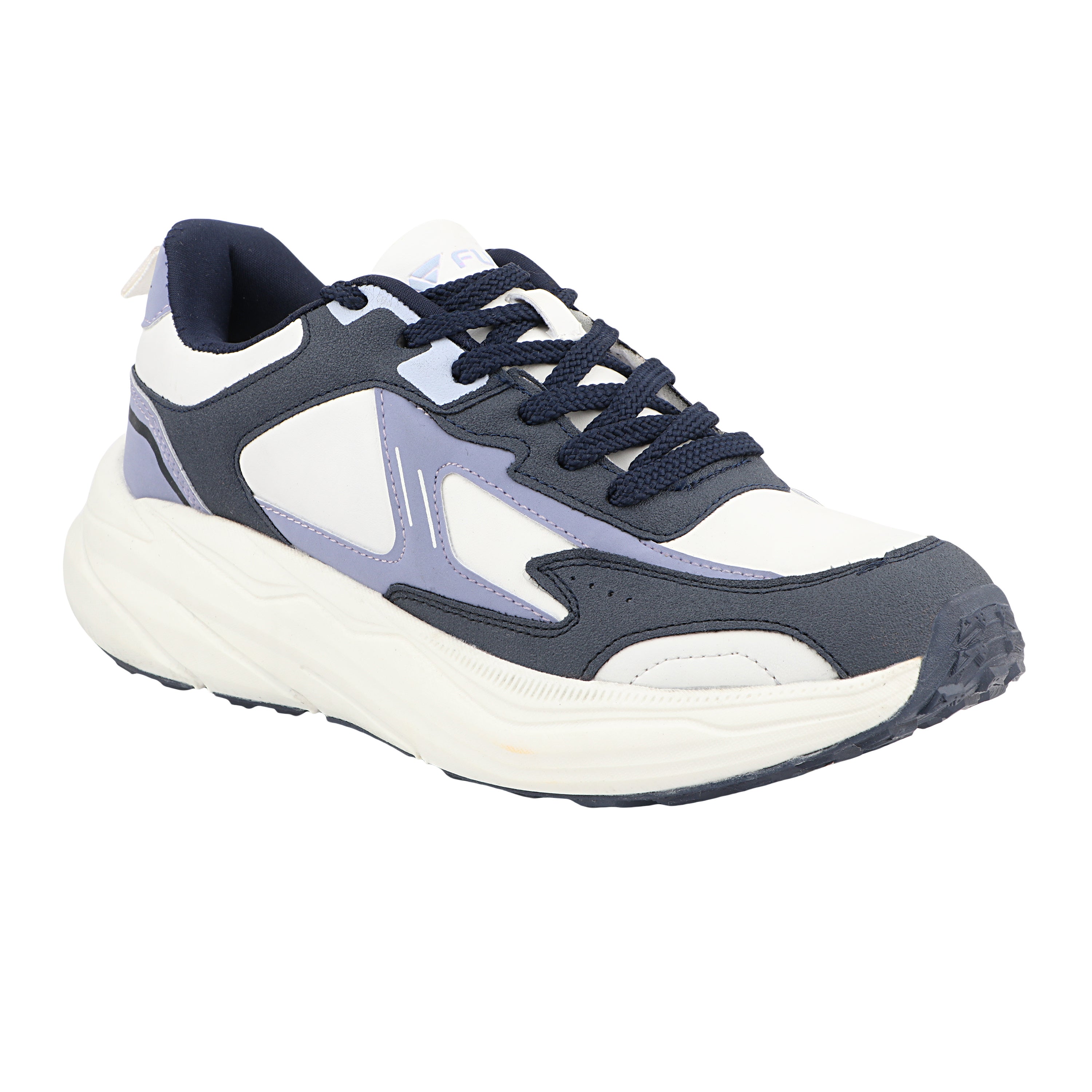 FUEL Orbit Sports Shoes – Comfortable & Durable Lace-Up Shoes with Synthetic Upper, Cushioned Footbed and EVA + TPR Sole for Walking & Casual Wear (Blue)
