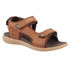 FUEL Men’s XO-Power-04 Tan Beige Sandals with Lycra and Rexine Upper, Lightweight EVA Sole, Comfortable Open Toe Design, (Tan)