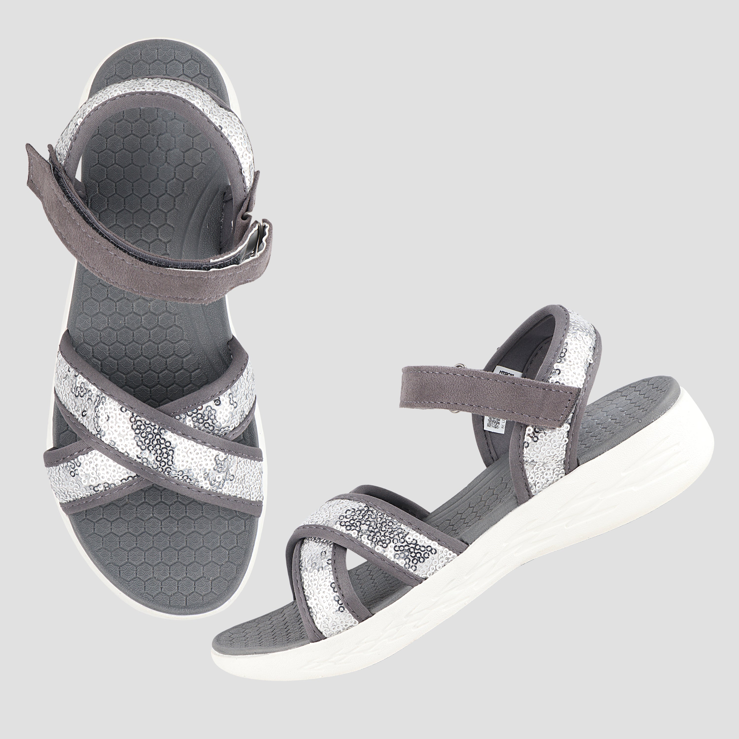 FUEL fashion Sandal for Women (Grey)