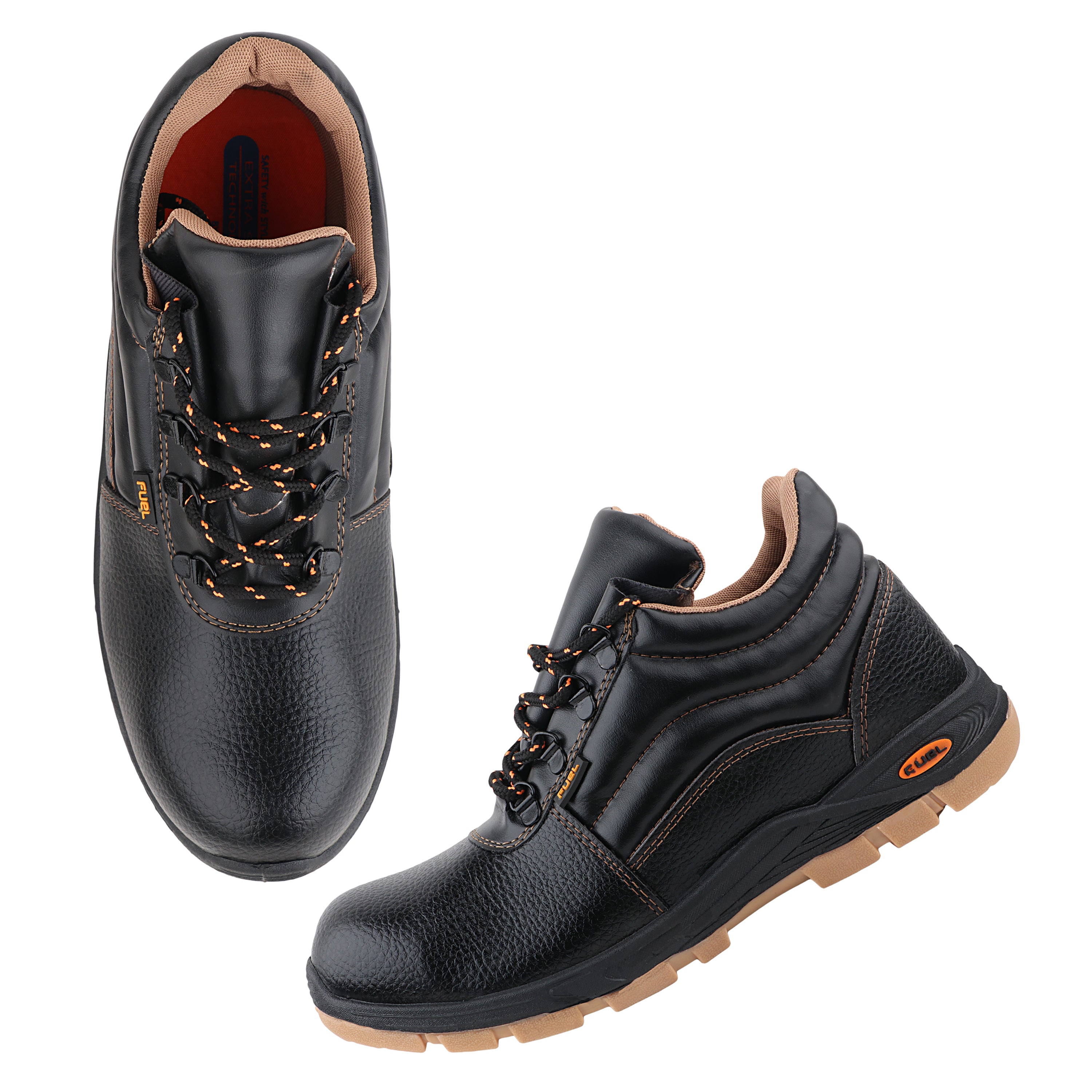 FUEL Comfortable and breathable Jordan HC PVC safety shoes with 100J fit at every work and style (Black)