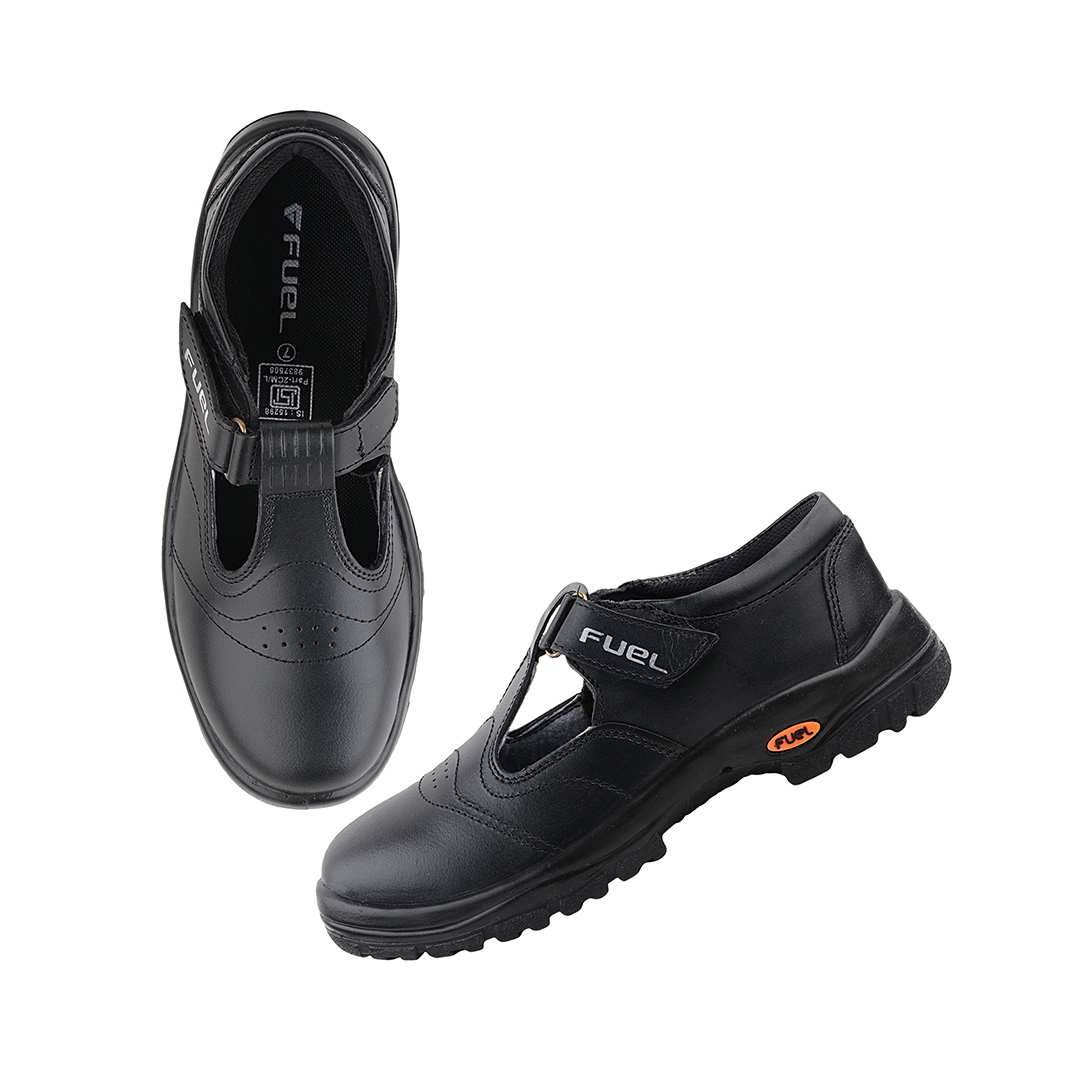 FUEL Sofee-Sports Safety Shoes for Women Industrial PU Single Density Sole, 200J Steel Toe, Energy Absorption (Sizes -6UK - 11UK/India)