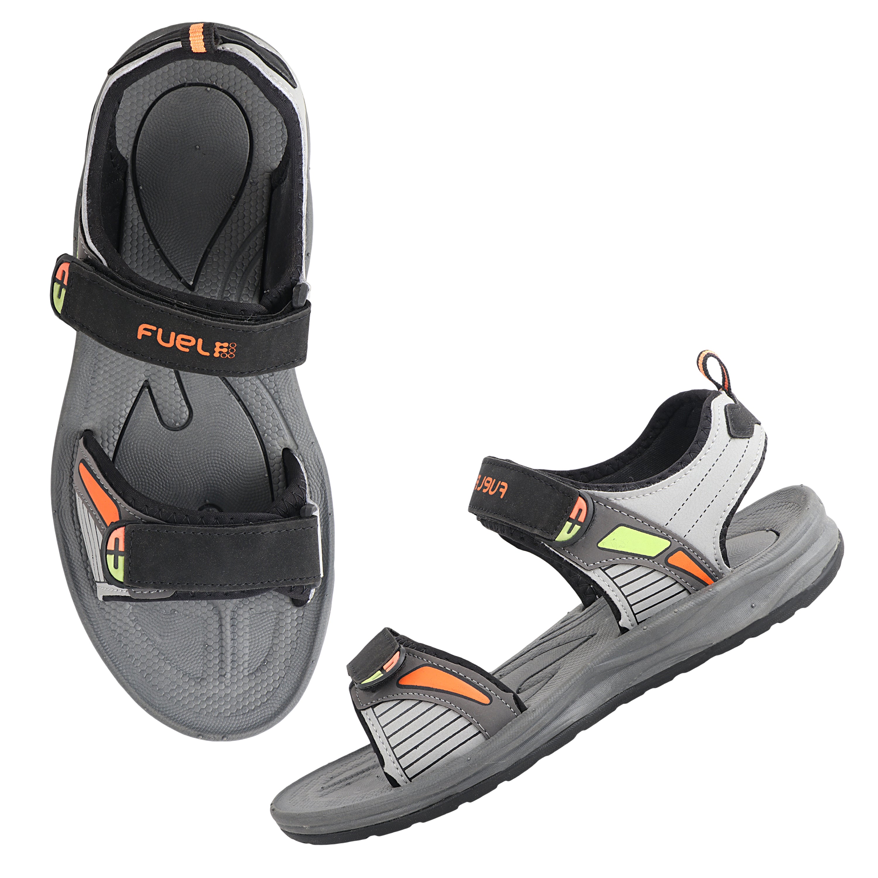 Fuel LEO Sandal For Men (Black Orange)