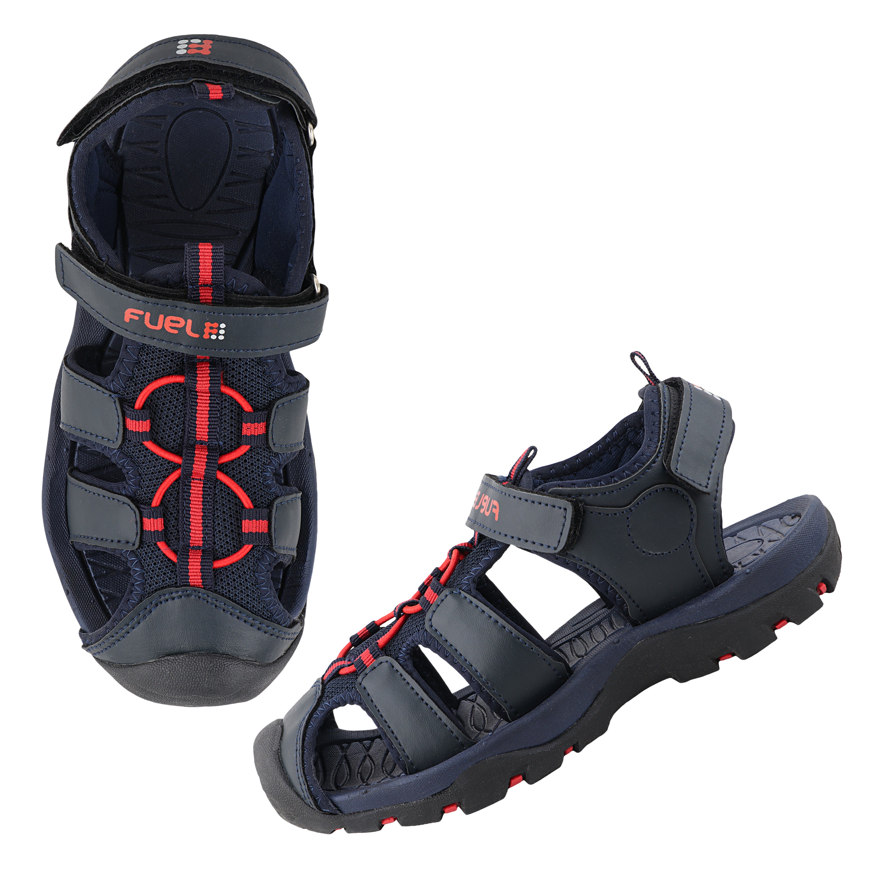 Fuel Luke Sandal For Boy's (Navy/Red)