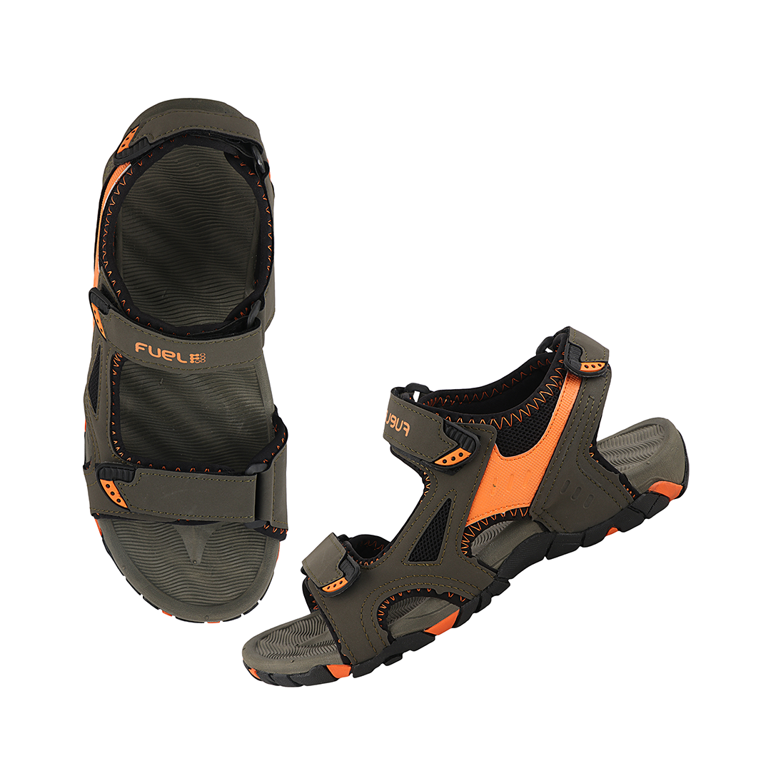 FUEL WINGER SANDALS FOR MEN'S (OLIVE-ORANGE)