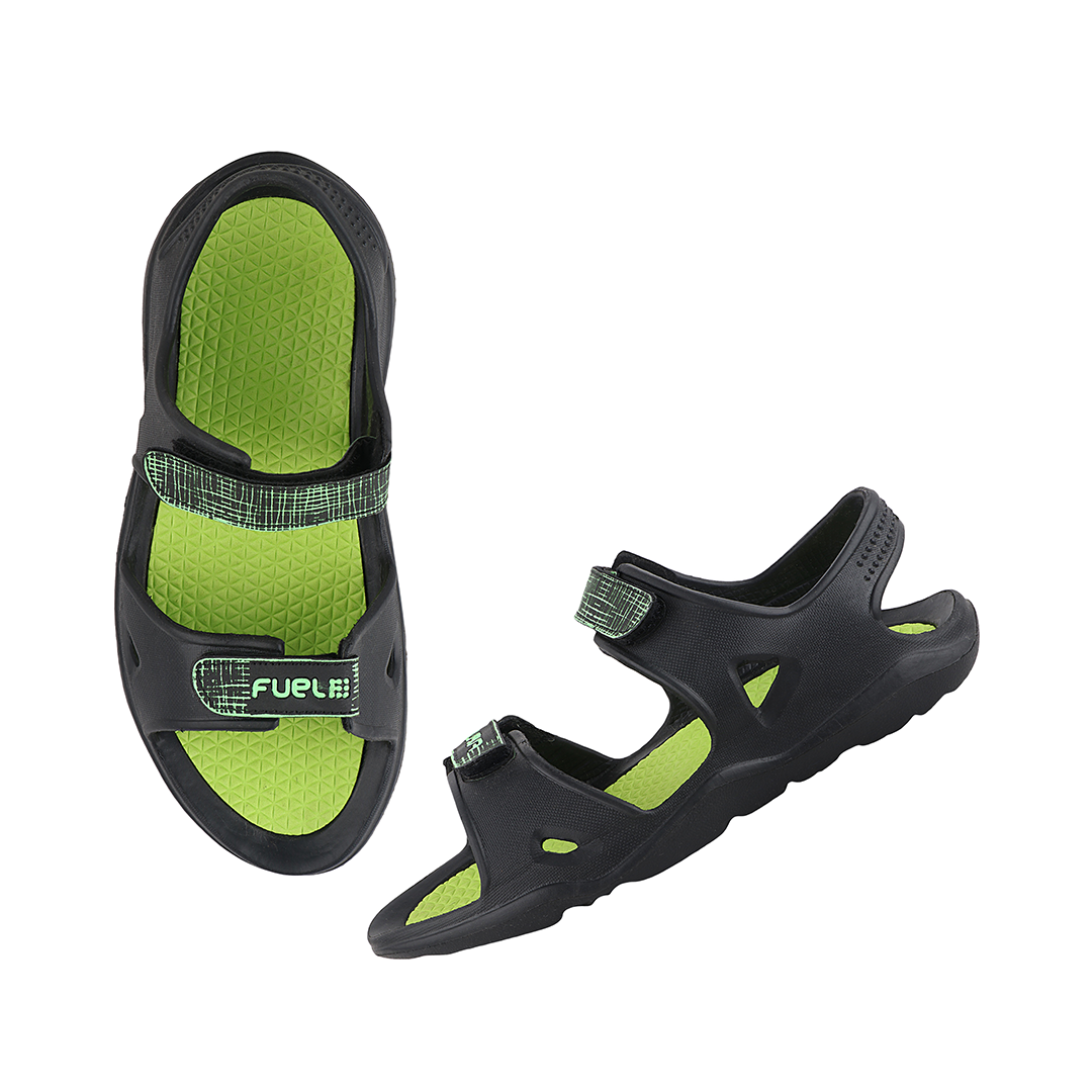 Fuel Jacob  Sandal For Men's (Black/P.GREEN)