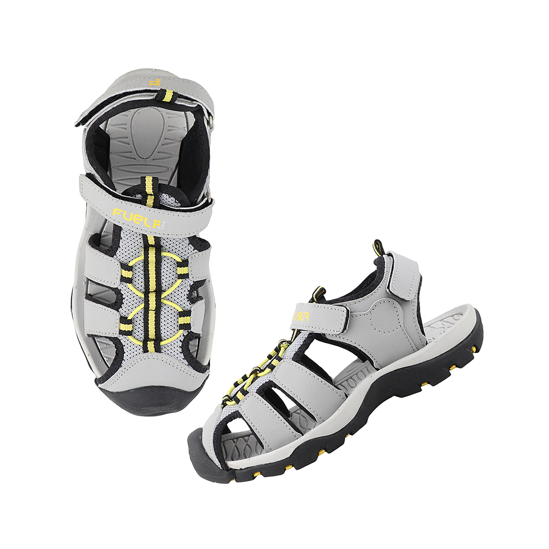 Fuel Luke Sandal For Boy's (Grey/Yellow)