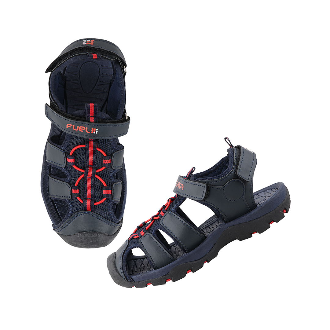 Fuel Luke Sandal For Boy's (Navy/Red)