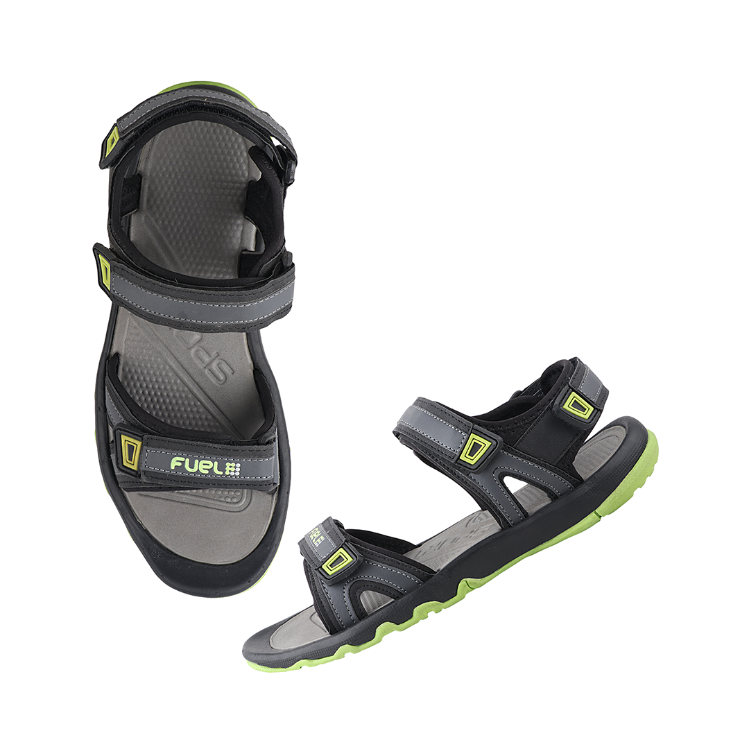 Fuel Captain Sandal For Men's (GREY/P.GREEN)