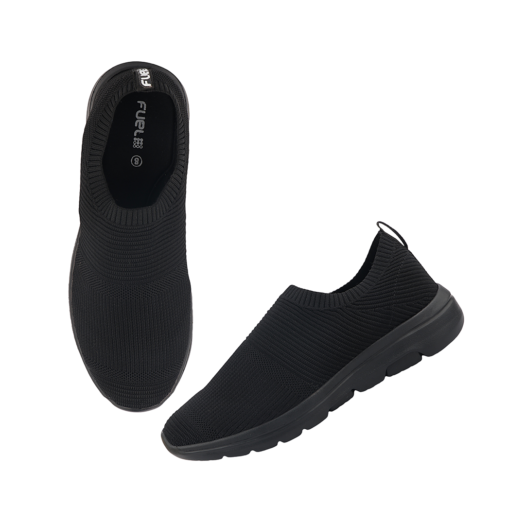 FUEL Boost Walking Shoes for Men (BLACK)
