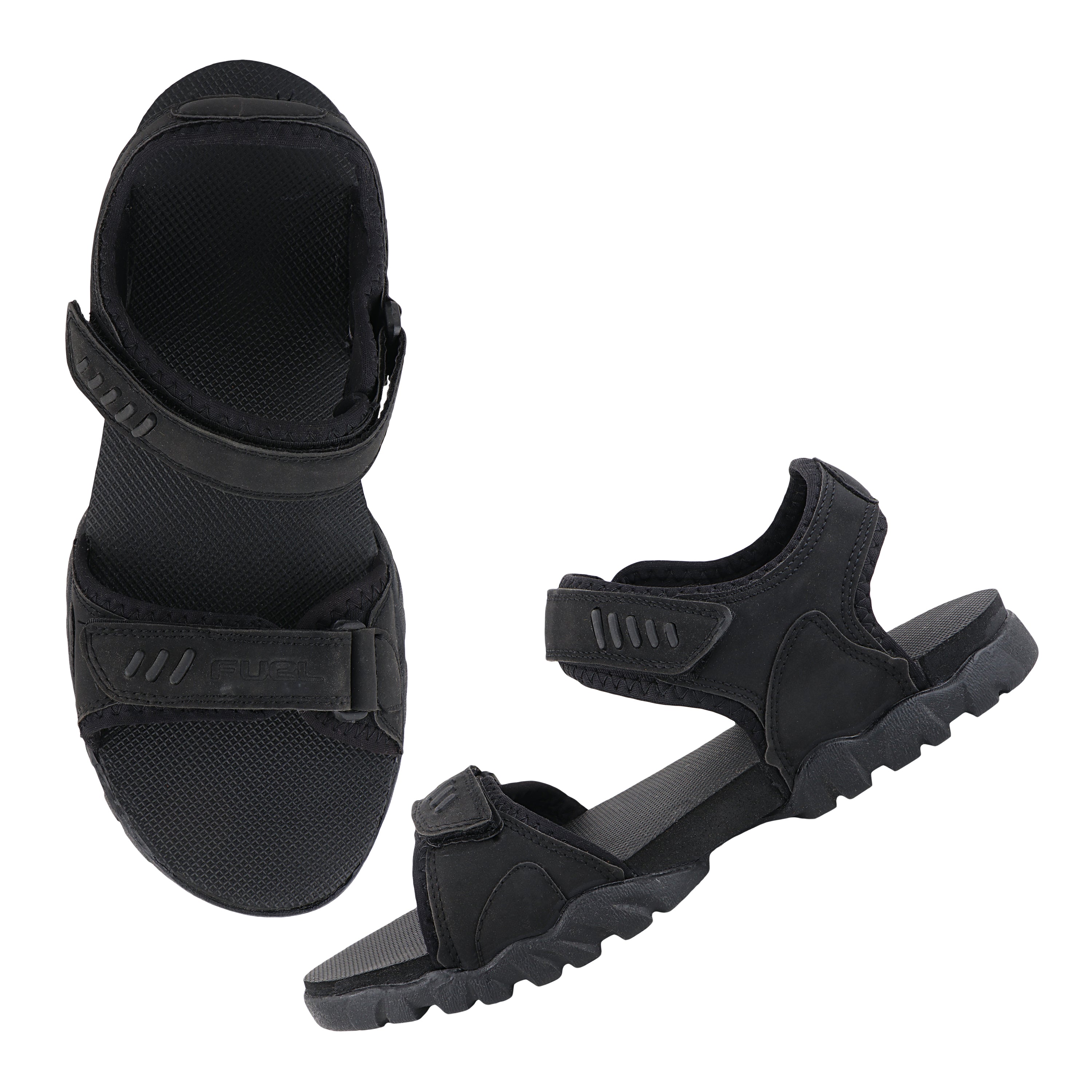 FUEL JERSEY Sandals for Men (Black)