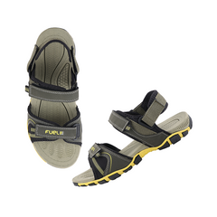Fuel Bruno Sandals For Men's (Olive-Yellow)