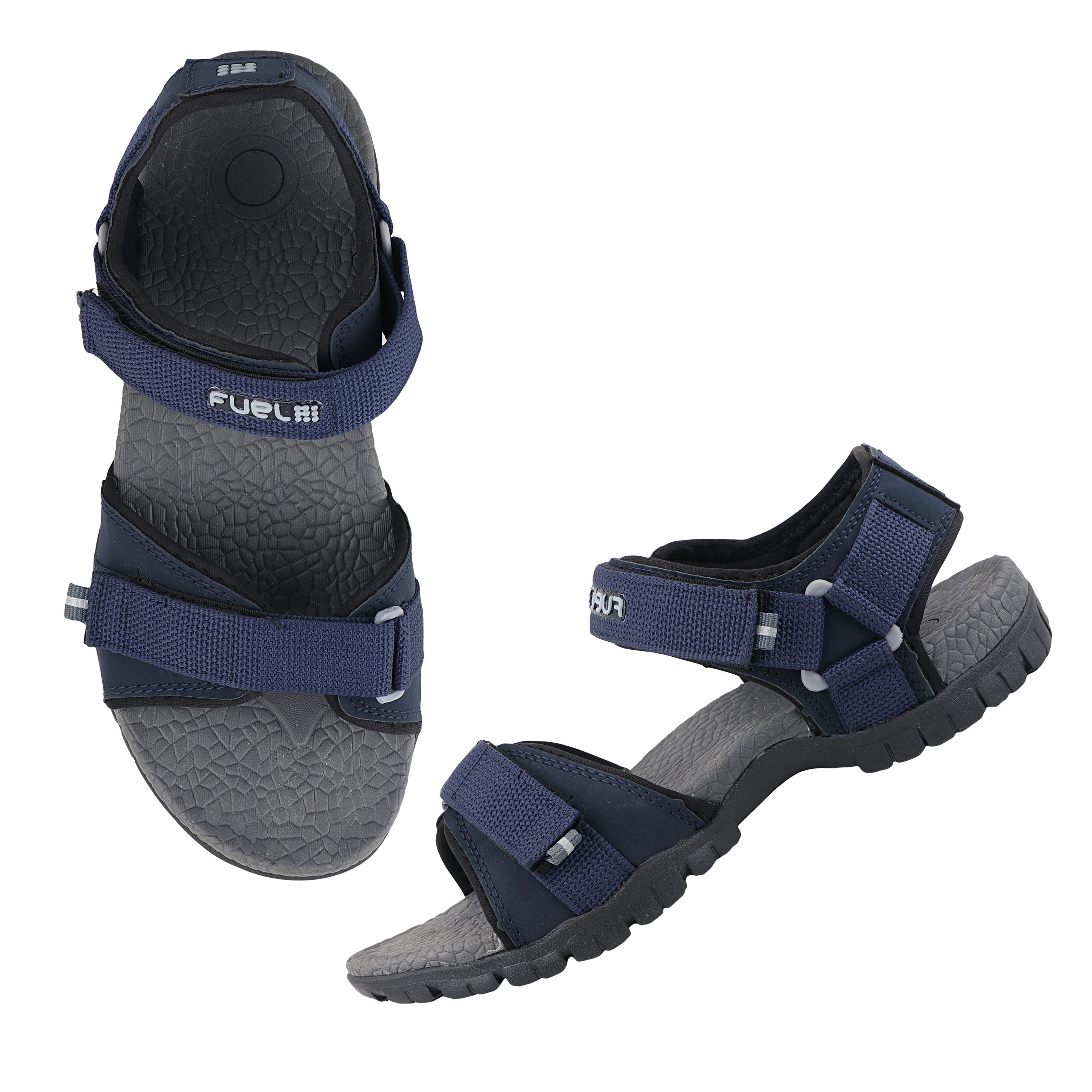 Fuel Rambo-02 Sandals For Men (Navy D. Grey)