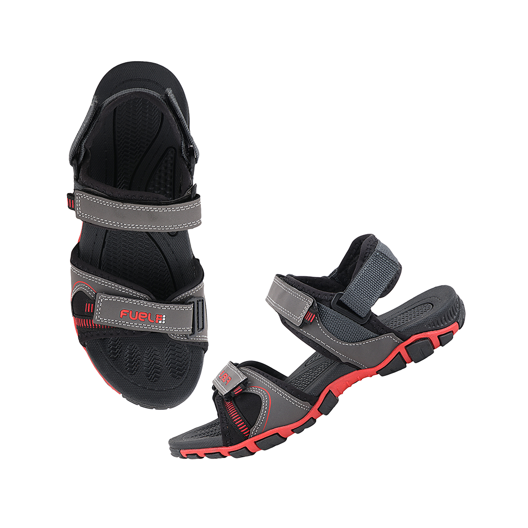 Fuel Bruno Sandals For Men's (Grey-Red)