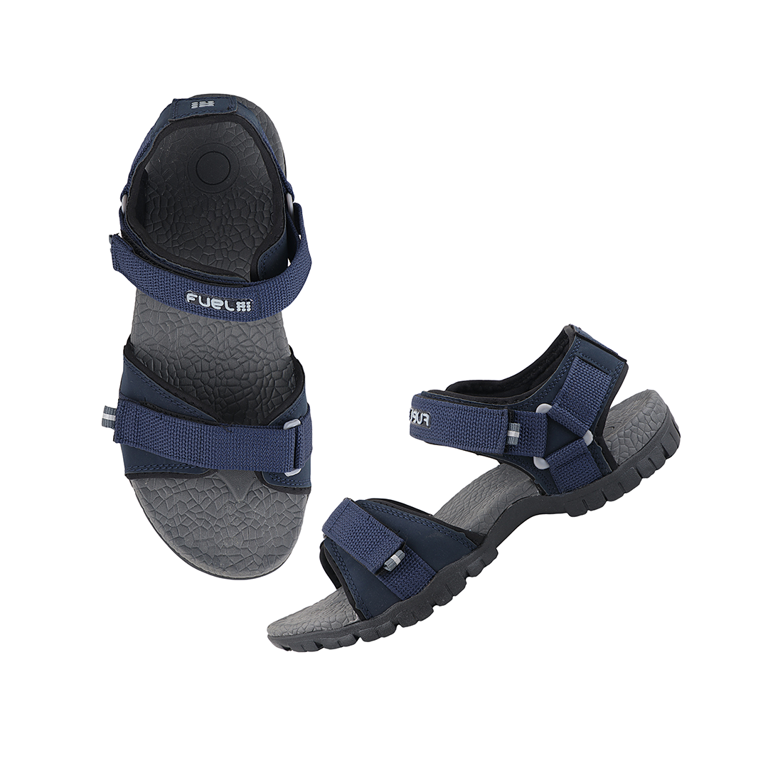 Fuel Rambo-02 Sandals For Men (Navy D. Grey)