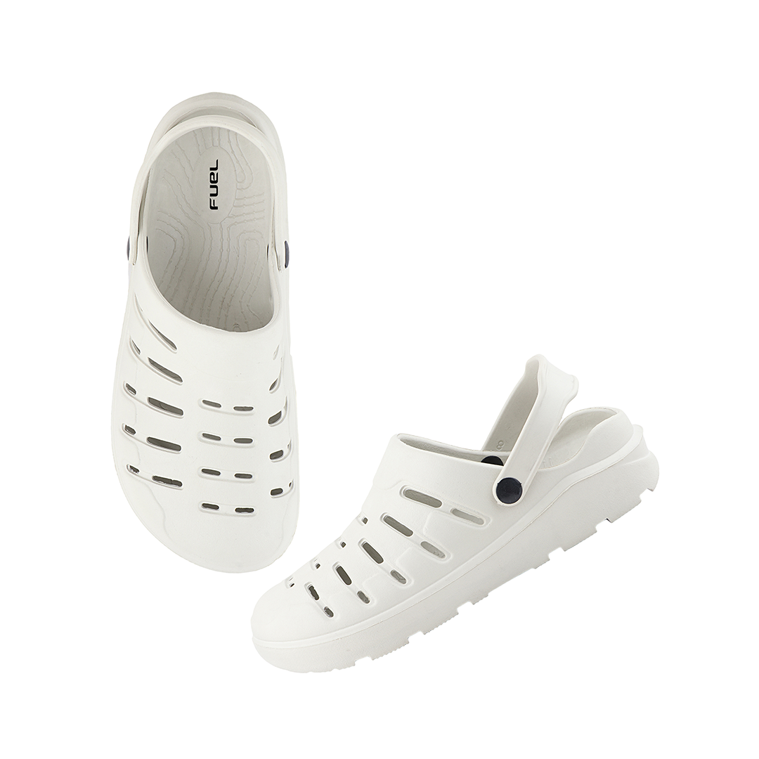 FUEL Adventure Clogs Slipper For Men's and Women's (white)