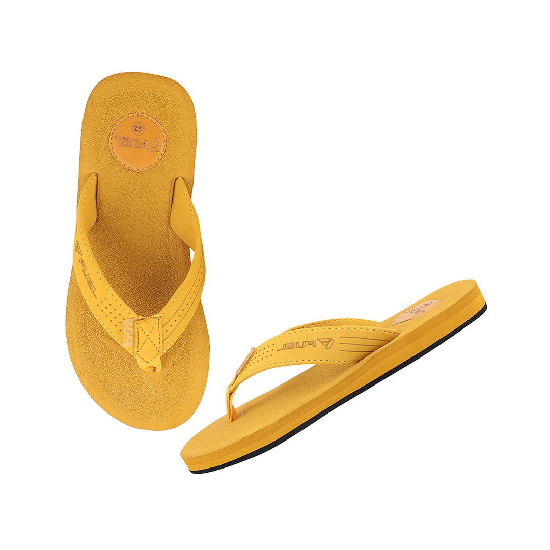 FUEL Men's Slippers, Flip Flops For Men (FMS-01) MUSTARD