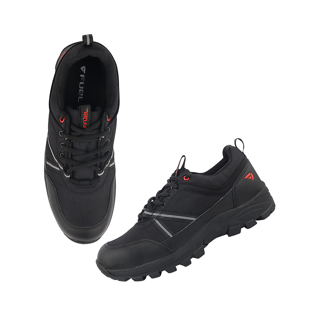 Fuel Wings Safety Shoes for Men (Black)