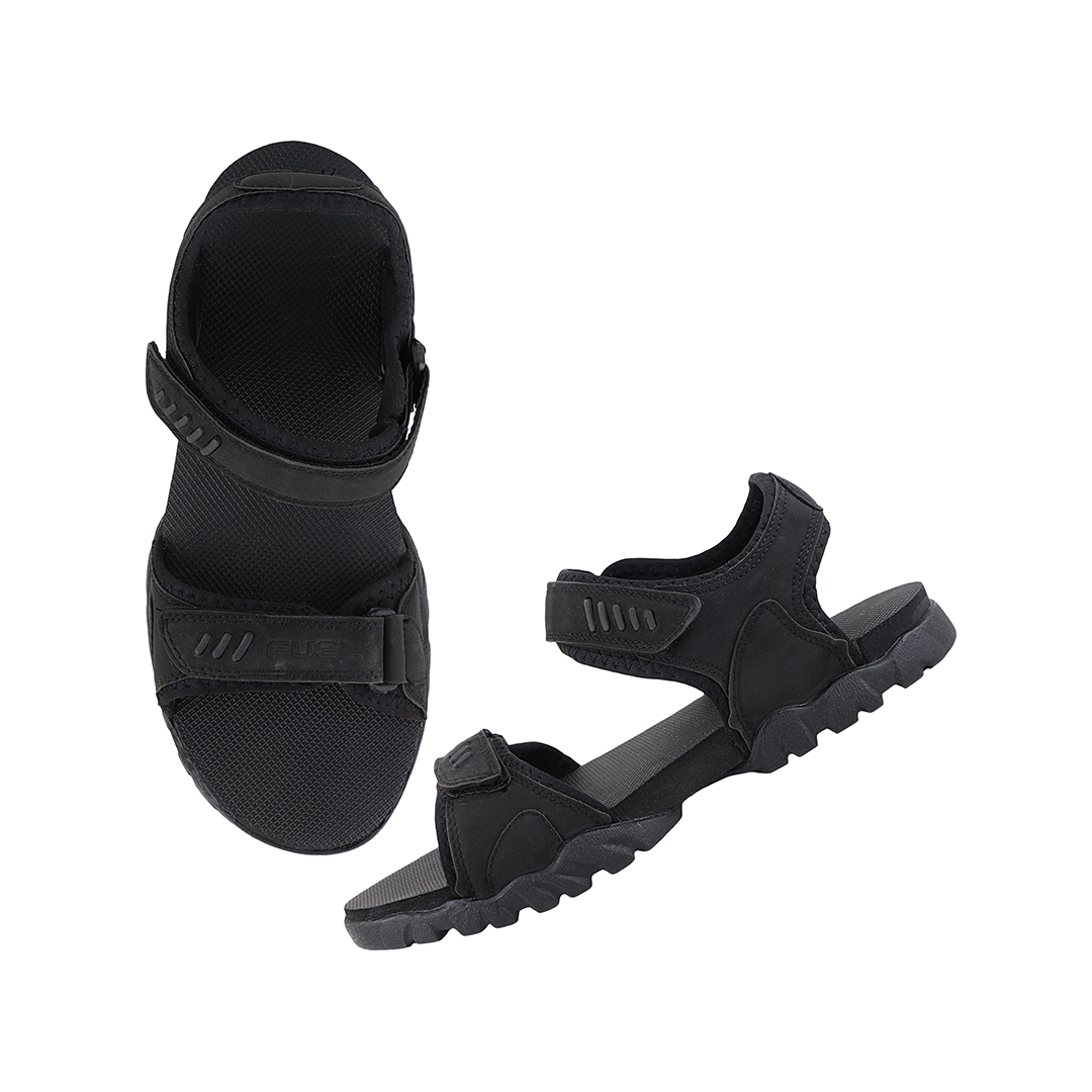 FUEL JERSEY Sandals for Men (Black)