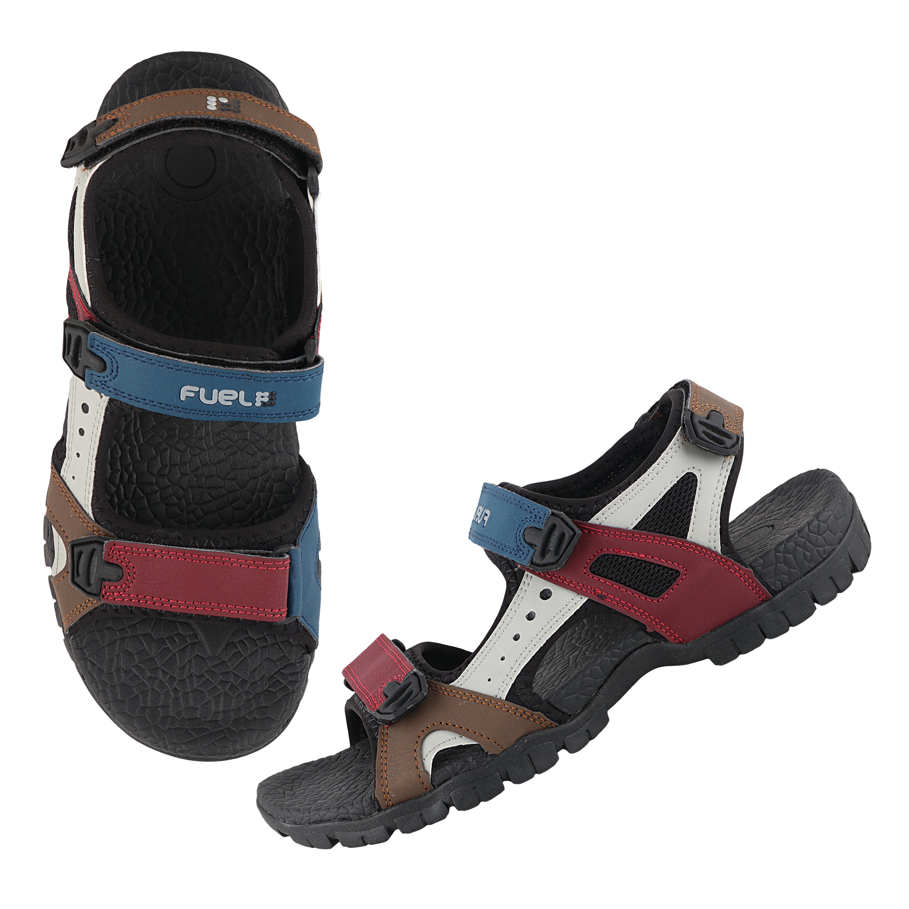 FUEL Rambo-01 Sandals For Men's (BLK-MRN)
