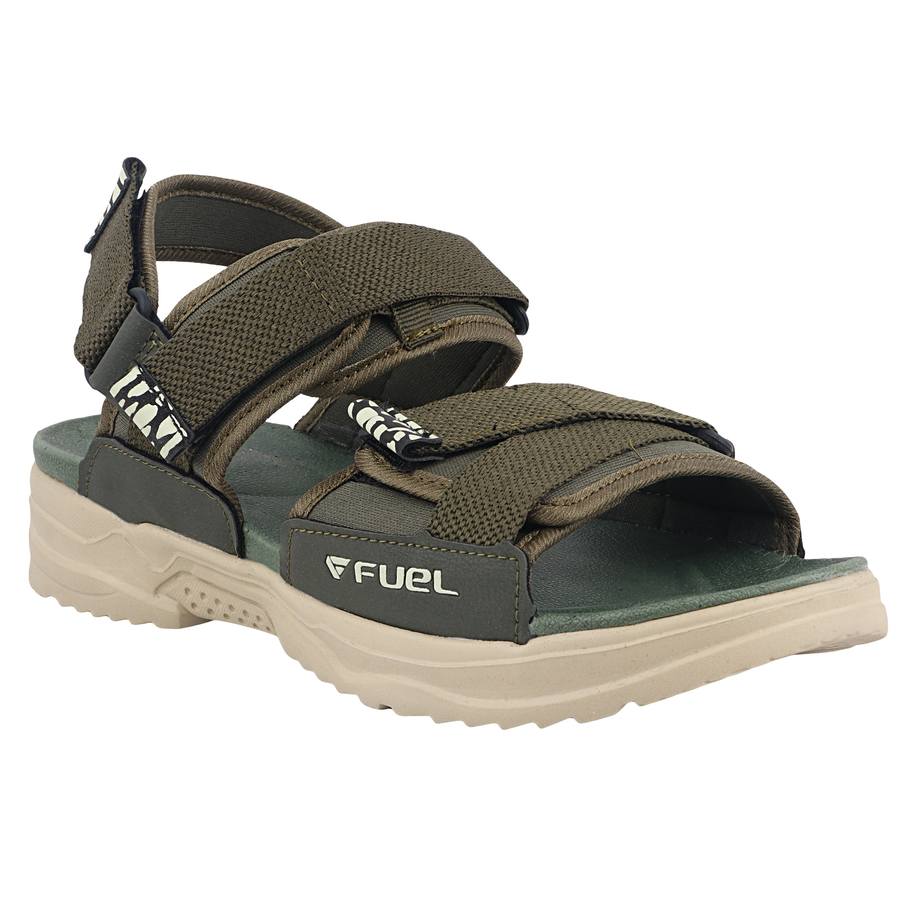 Fuel Combat-1 Sandal For Men's (BEIGE/OLIVE)