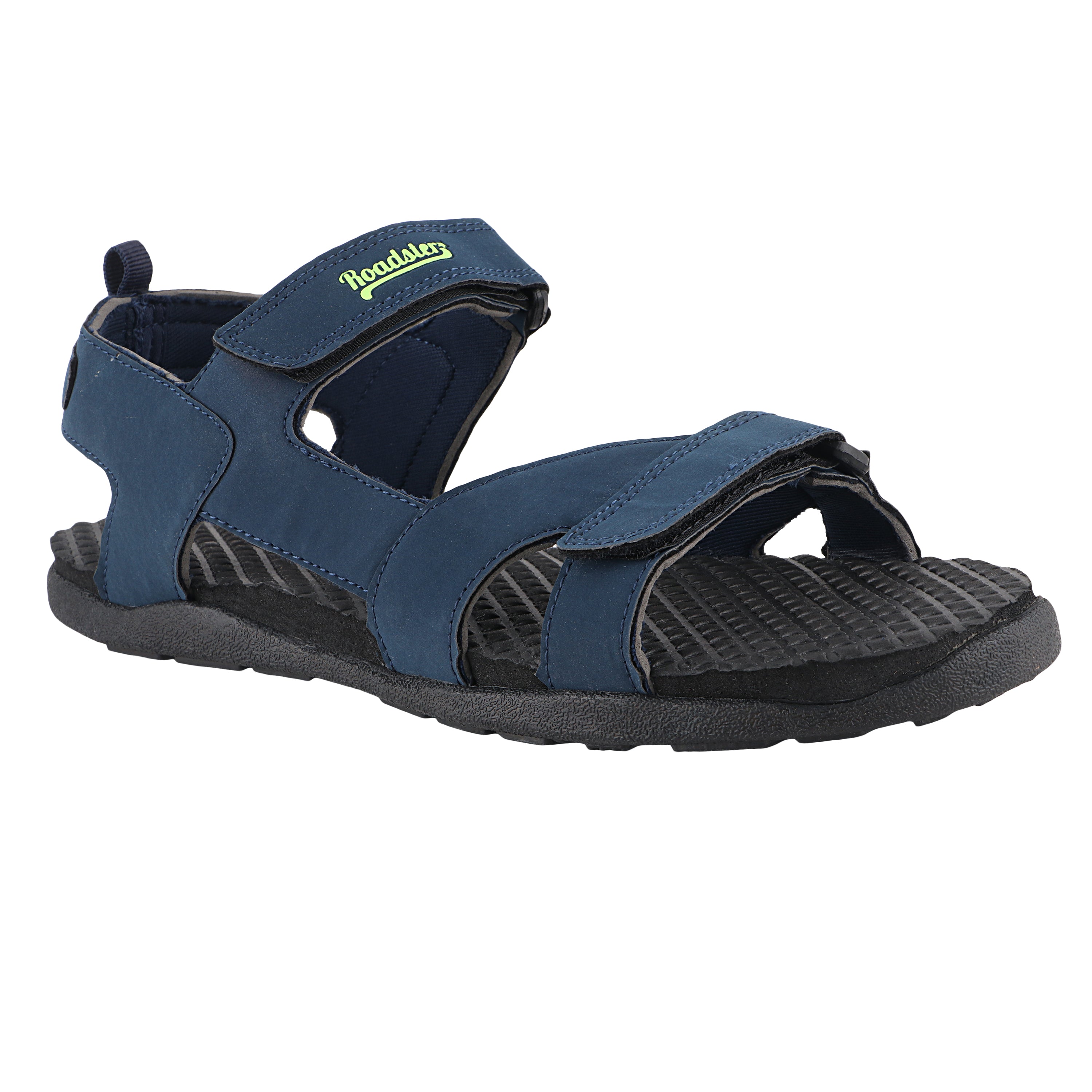 Fuel Roadster-02 Sandals For Men (Navy-Yellow)