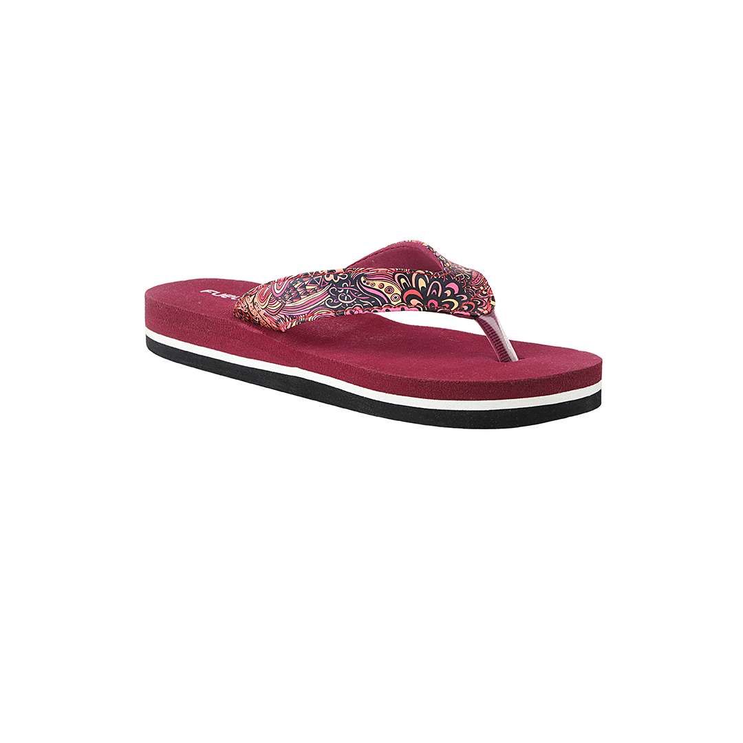 Fuel Comfortable Bela Slippers for Women's (MAROON)