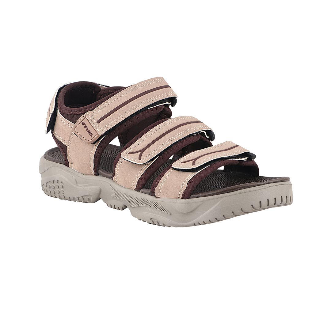 FUEL Keta-01 Comfortable & Lightweight with Soft Cushioning Sports Sandals for Men's (Brown)