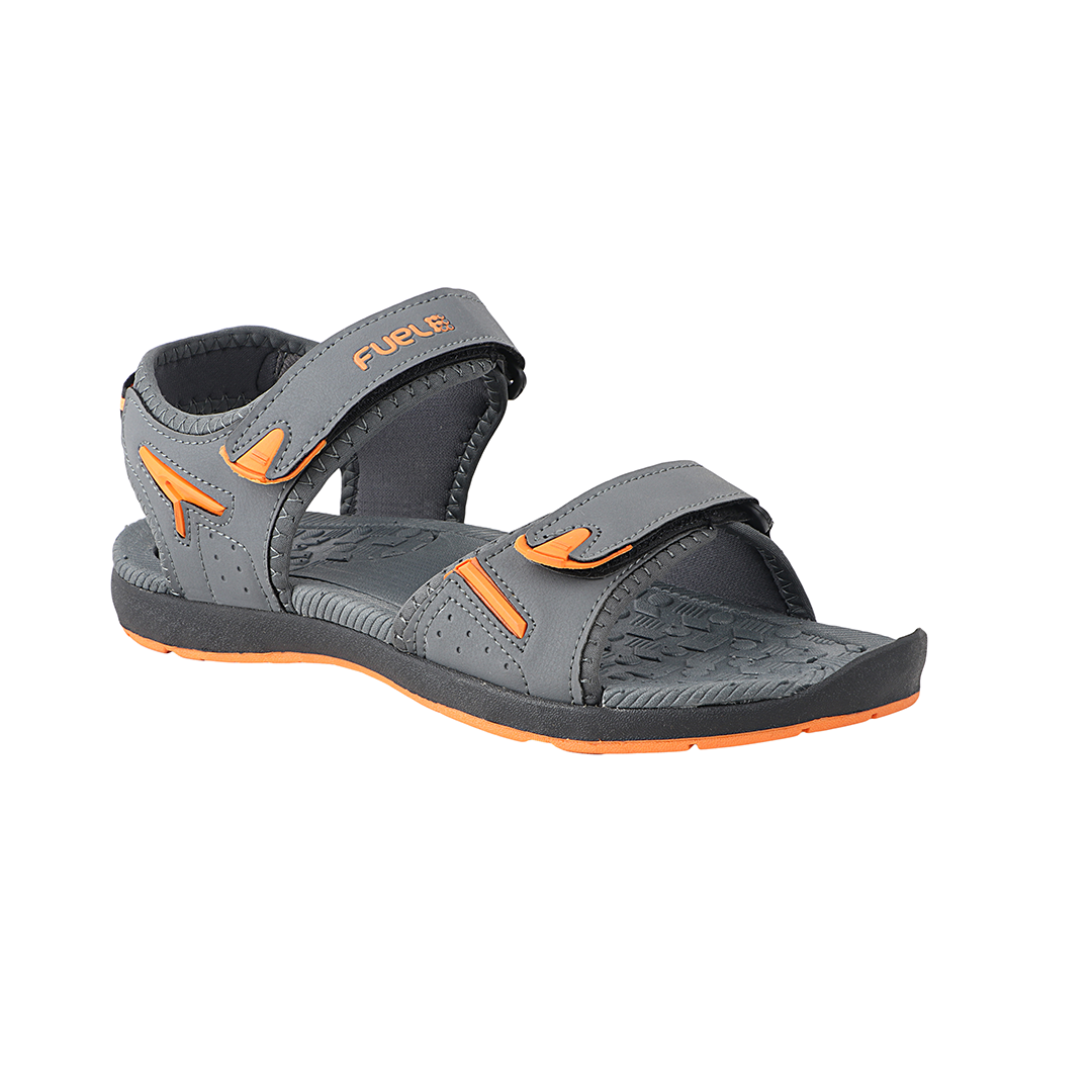 Fuel Mark Sandals For Men's (Grey-Orange)