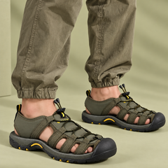 FUEL Soldier-06 Stylish Outdoor Fisherman Sandals Men (Olive)