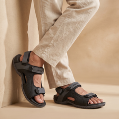FUEL 2112-02 Men’s Outdoor Comfortable Daily Wear Sports Sandals (Black)