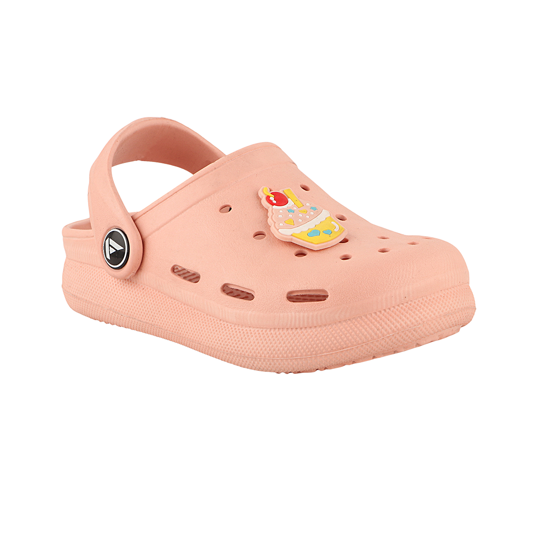 FUEL Hooper Clogs Slipper for 4-10 Years Boys/Girls (PEACH)