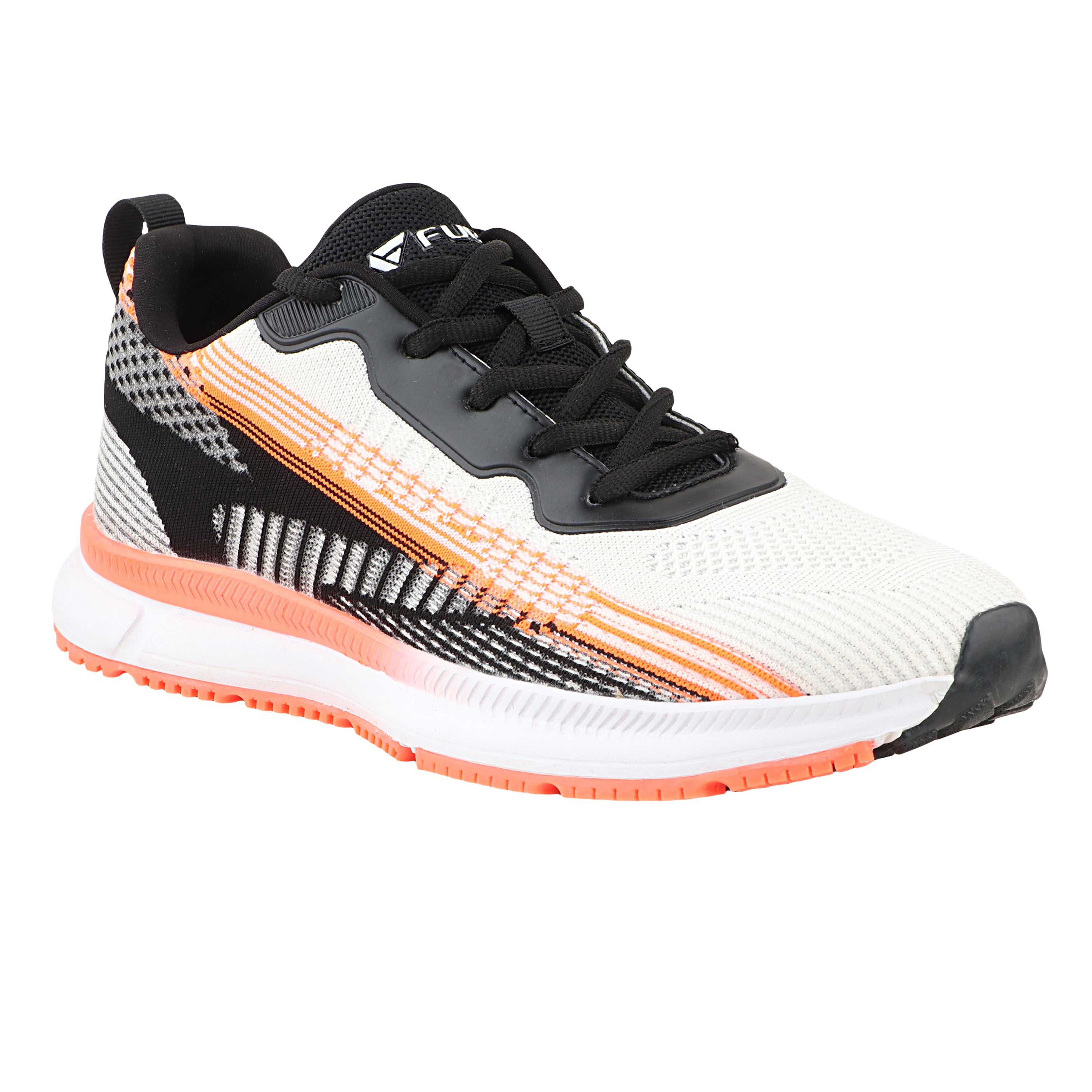 Fuel-01-25  Sport Shoes for Men's (WHITE ORANGE)