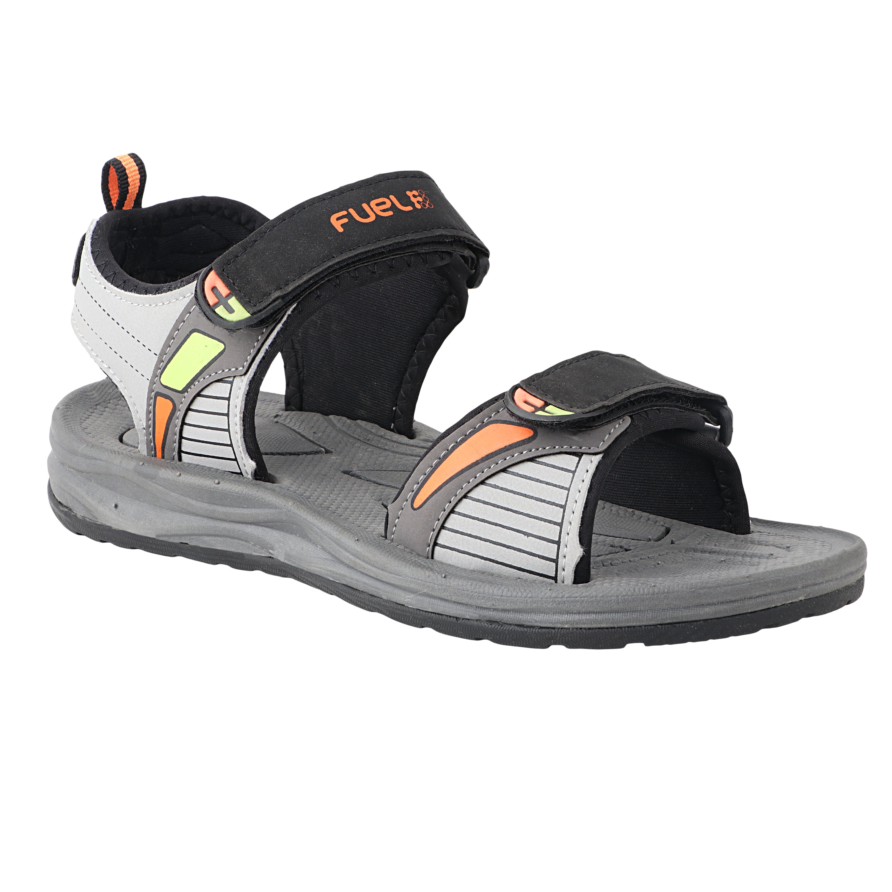 Fuel LEO Sandal For Men (Black Orange)