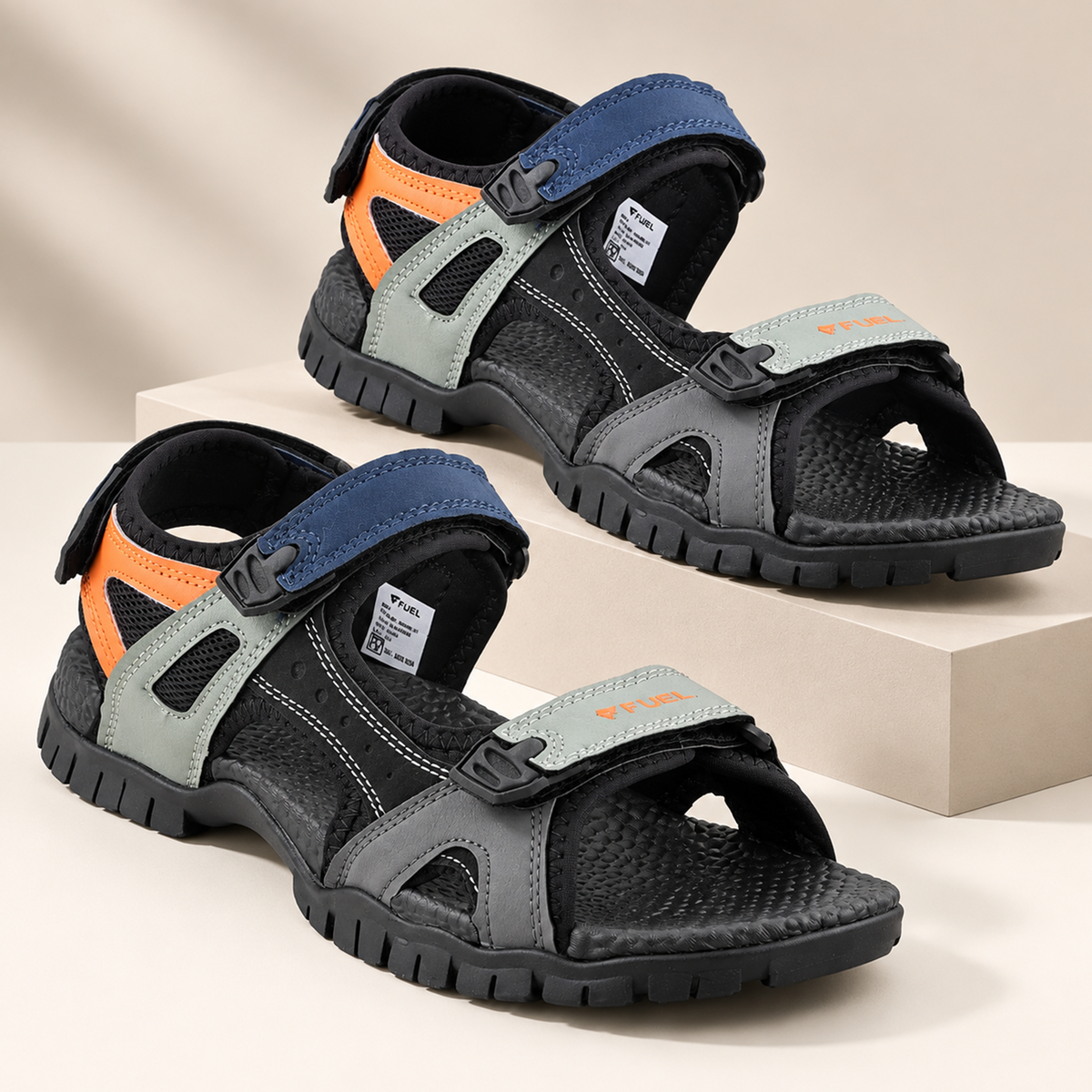 FUEL Rambo-01 Casual Sports Sandal for Men (Olive)
