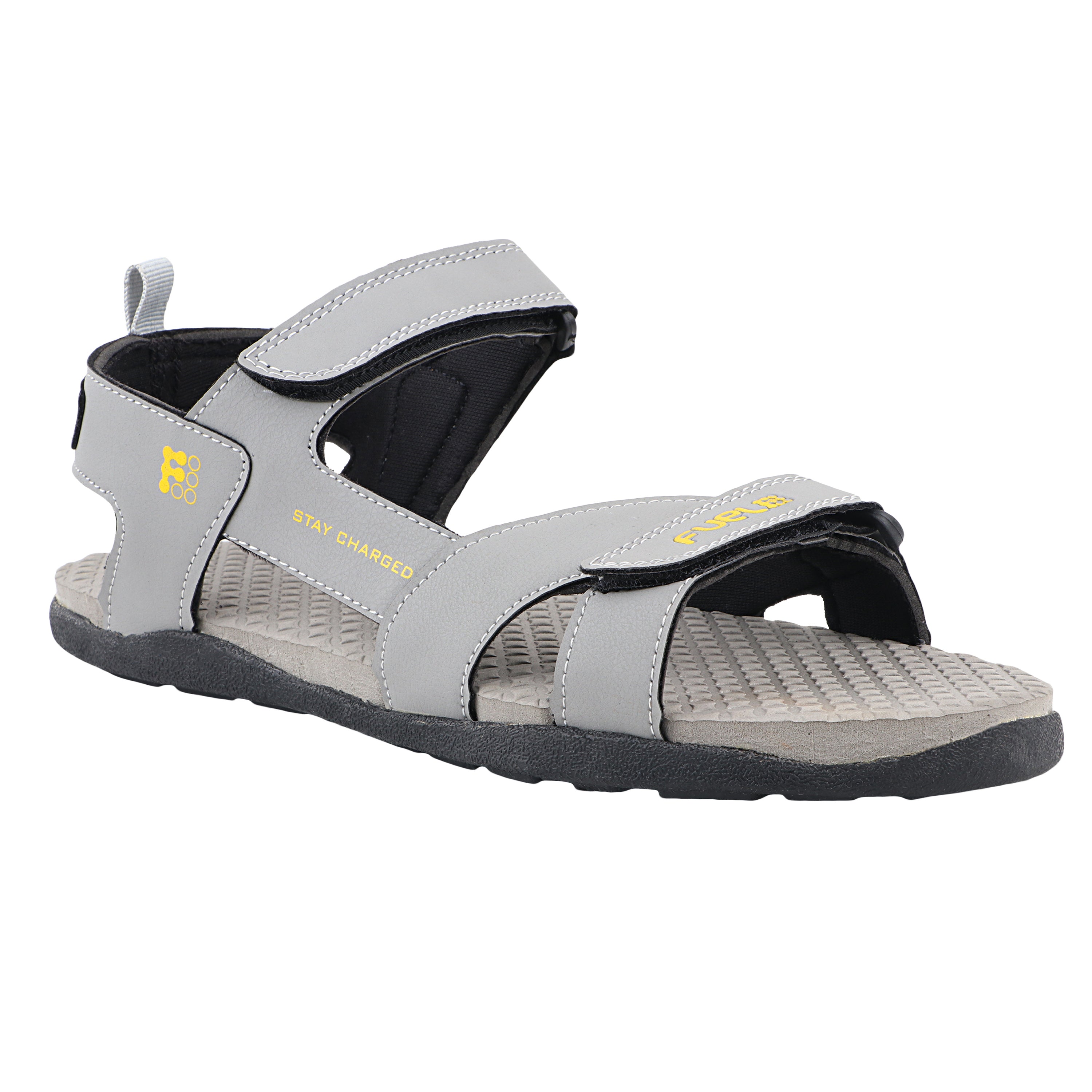 Fuel Roadster-02 Sandals For Men (Navy-Yellow)