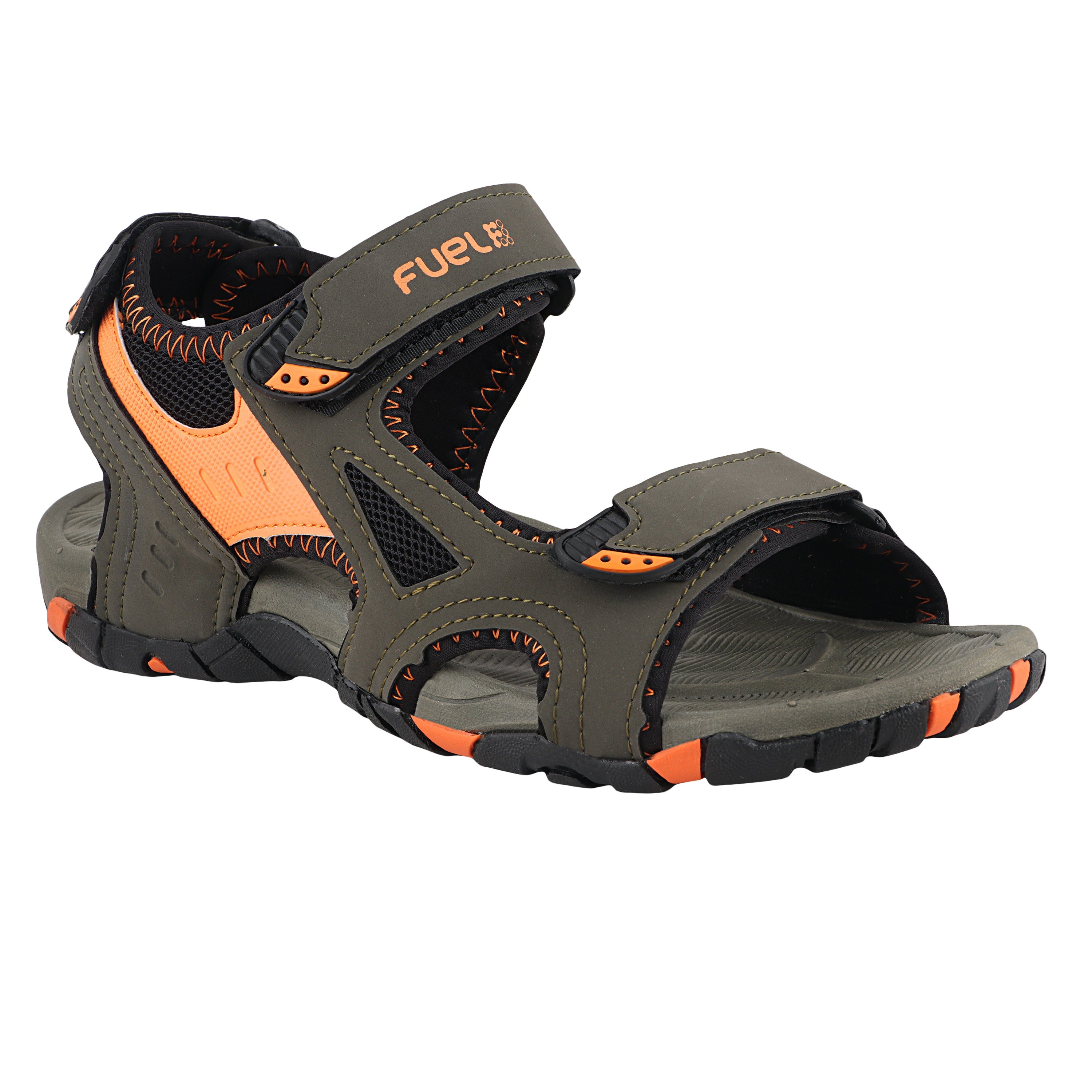 FUEL WINGER SANDALS FOR MEN'S (OLIVE-ORANGE)