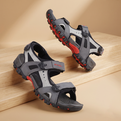 FUEL Timberland-02 Comfortable Casual Sandals for Men (Grey)