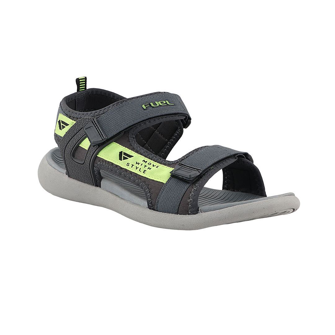 Fuel Power-02 Sandal for Men  (Grey & Green)