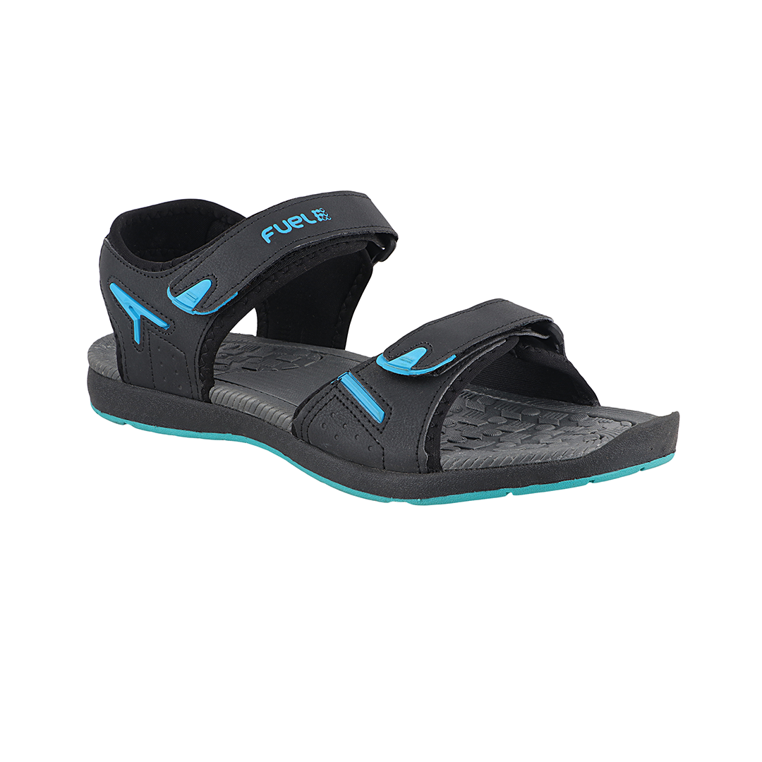 Fuel Mark Sandals For Men's (Black-Aqua)