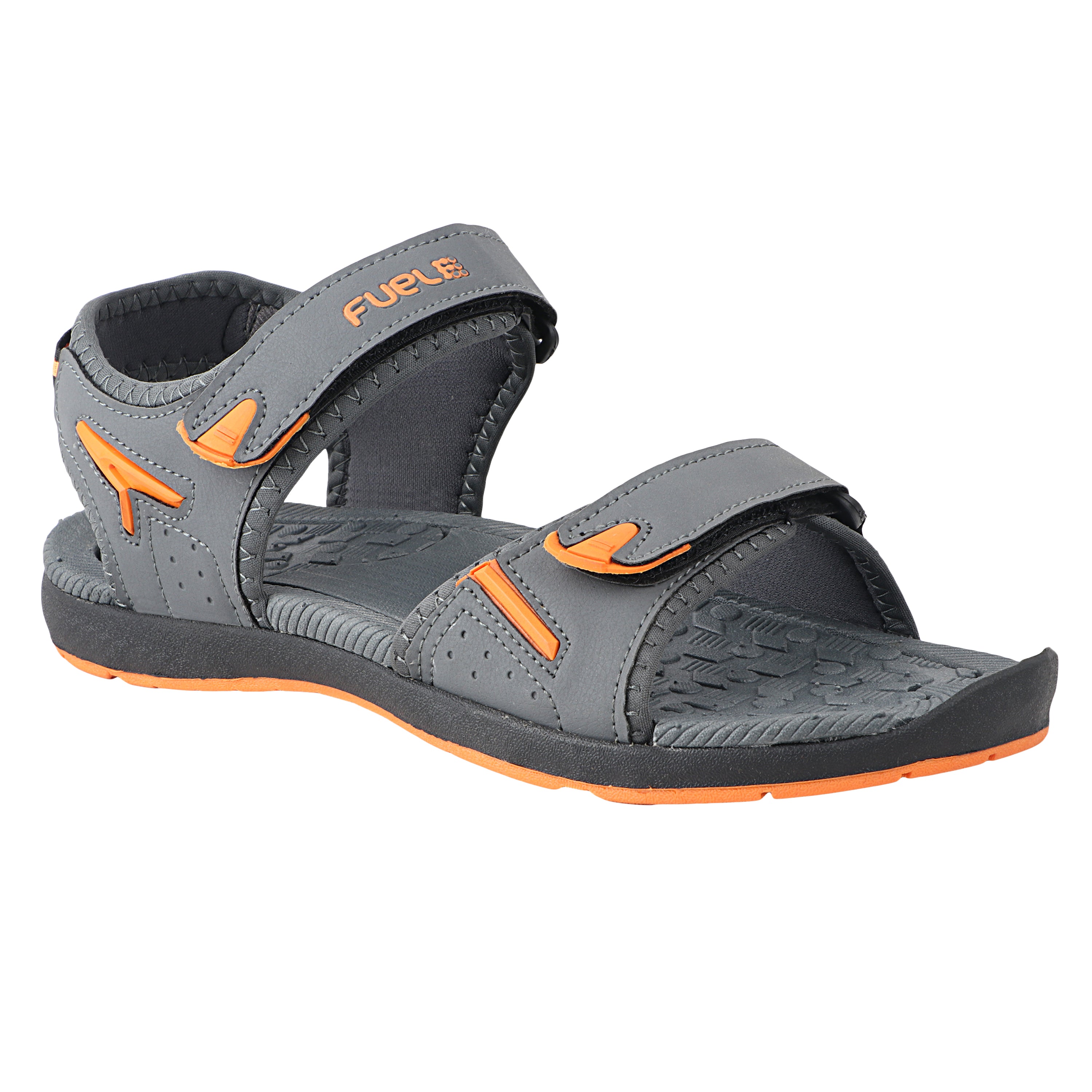 Fuel Mark Sandals For Men's (Grey-Orange)