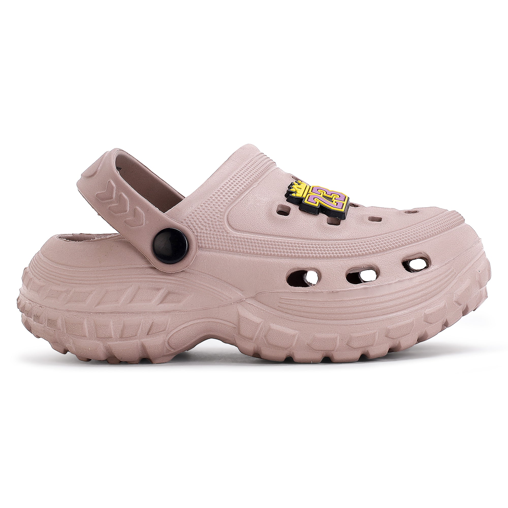 FUEL Poddle Kids Clogs for Boys, Lightweight EVA Clogs with Full EVA Construction, Comfortable Slip-On Casual Footwear, Indoor Use, Outdoor Activities and Everyday Comfort. (Brown)