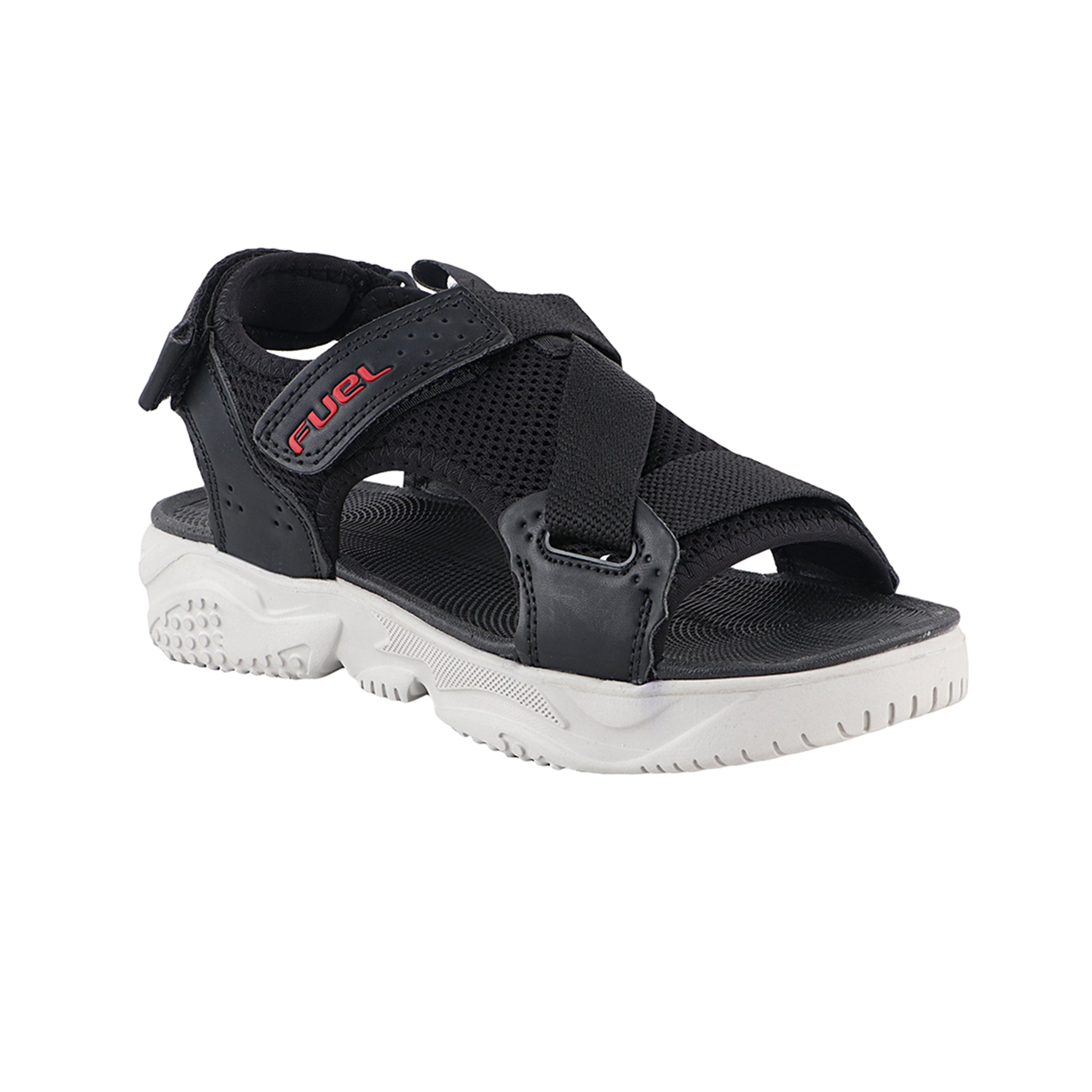 FUEL GABBRO SANDALS FOR MEN'S (BLACK&RED)