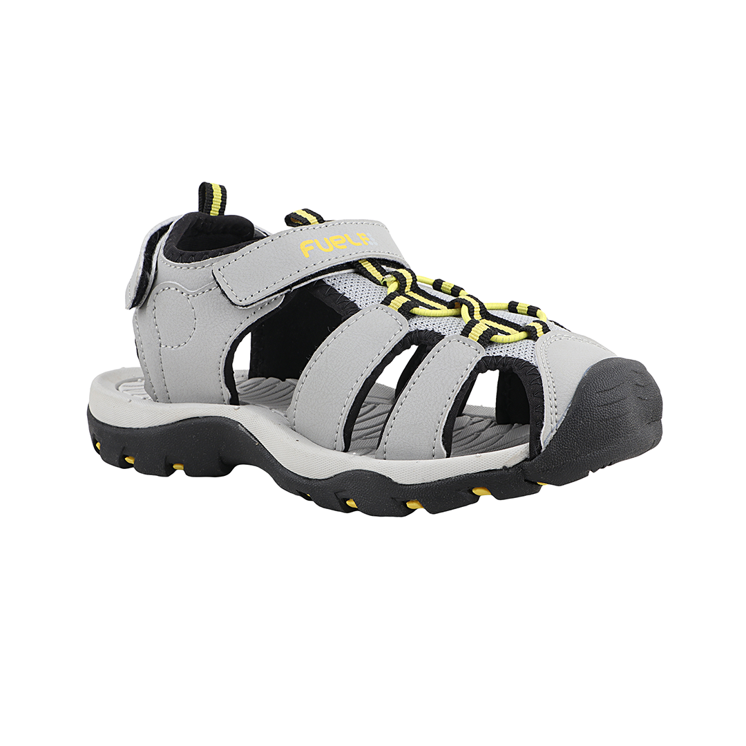 Fuel Luke Sandal For Boy's (Grey/Yellow)