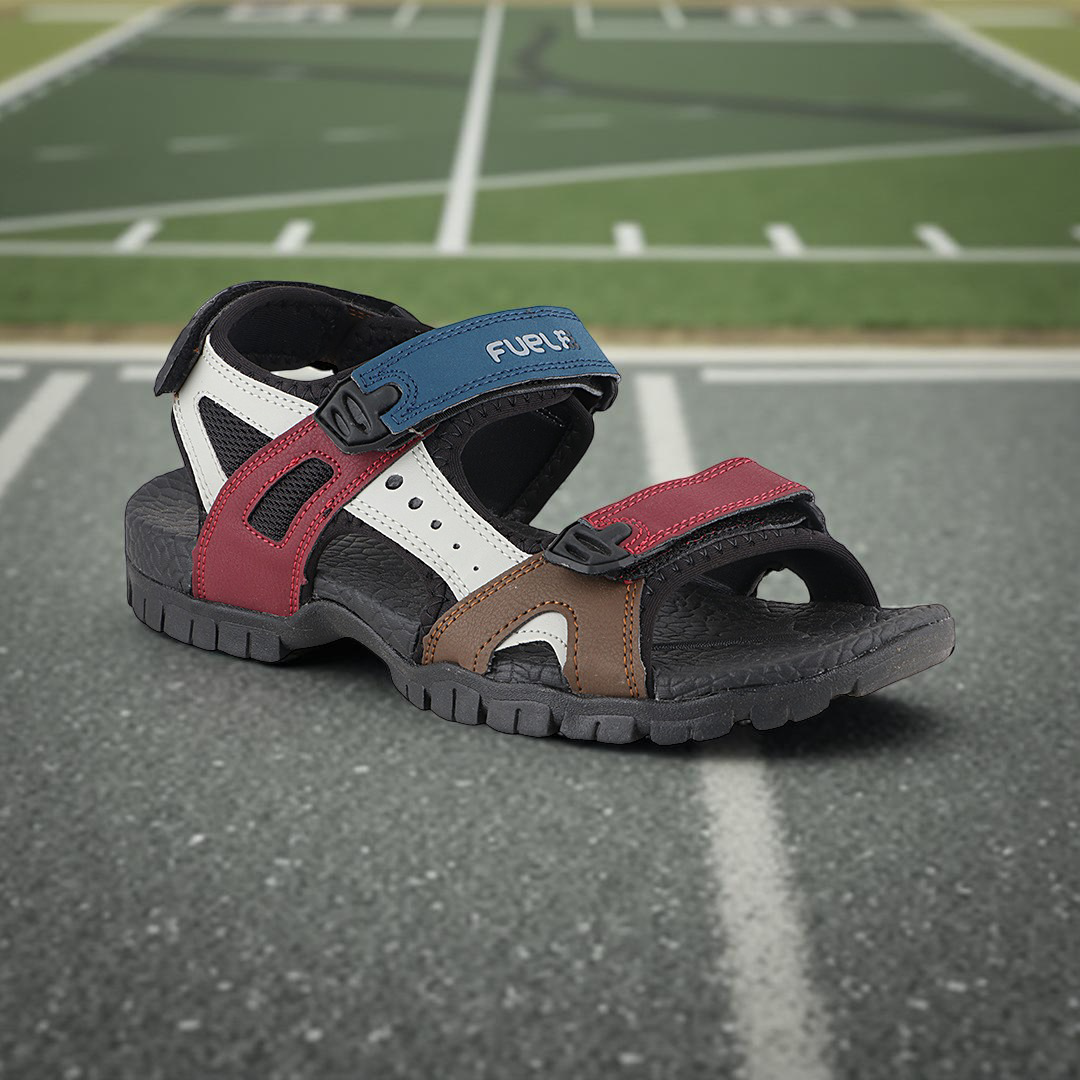Fuel Rambo-01 Sandals For Men's (Black-Maroon)
