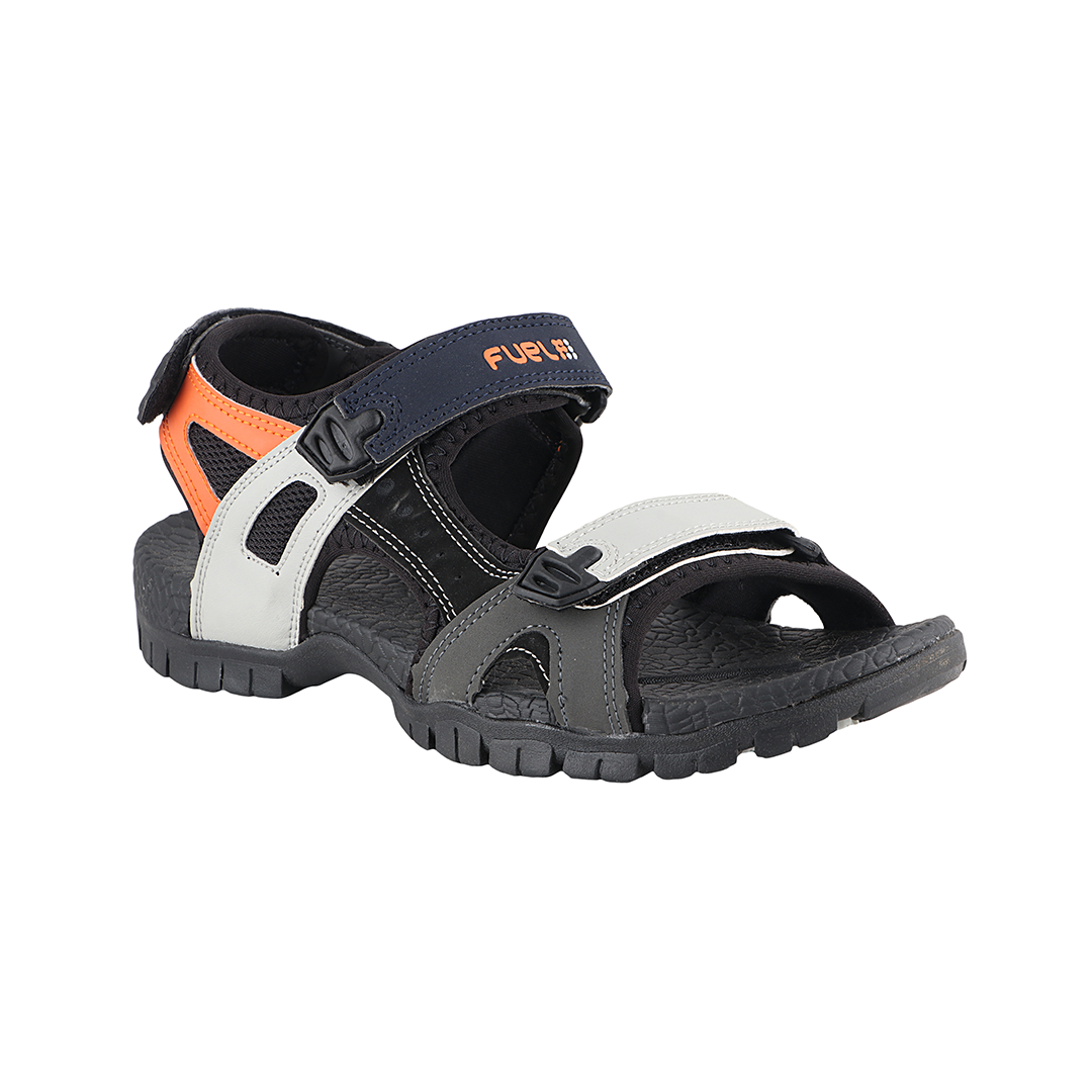 Fuel Rambo-01 Sandals For Men's (Black-Orange)