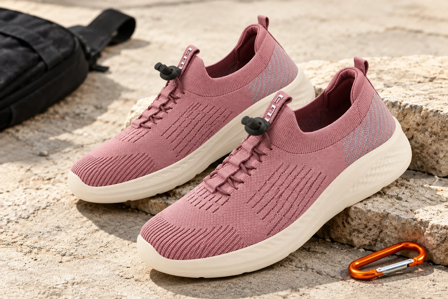 FUEL Lacy Breathable & Cushioned Footbed Running & Walking Lace-Up Women's Sports Shoes (Mauve)